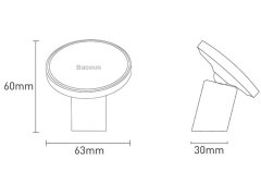 پایه نگهدارنده آهنربایی گوشی داخل خودرو بیسوس Baseus Magnetic Car Mount For Dashboard and Air Outlet