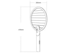حشره کش قابل شارژ Sothing Mosquito Swatter-Net without Digital Display