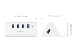 هاب ۴ پورت اوریکو ORICO SHC-U3 4 Port USB3.0 HUB with Phone & Tablet Stander