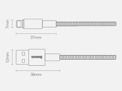 کابل فست شارژ لایتنینگ بیسوس مدل Baseus Tungsten Gold Fast Charging Data Cable 1m CALWJ-01