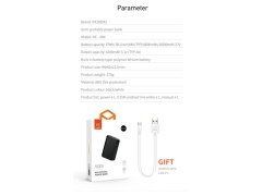 پاوربانک مک دودو مدل Mini Portable Dual USB Outputs Dual Inputs 10000mAh