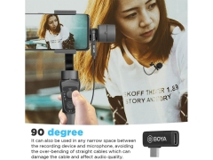 مبدل میکروفون بویا BOYA by-K5 Type-C Male to Type-C Female Adapter