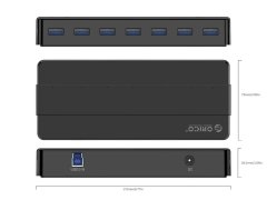 هاب 7 پورت اوریکو ORICO H7928-U3-V1 7 Port USB3.0 Desktop HUB