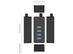 هاب 4 پورت اوریکو ORICO W5P-U3 USB3.0 Desktop HUB