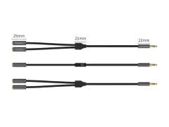 تبدیل یک به دو جک 3.5 میلی متری ORICO AM-2F2 2 in 1 3.5mm M to F Audio Cable