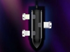 کابل شارژ سریع سه سر مگنتی راک Rock G13 3In1 Magnetic Fast Charging Data Cable 2m