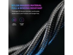 کابل شارژ سریع سه سر مگنتی راک Rock G13 3In1 Magnetic Fast Charging Data Cable 2m