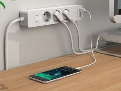 چند راهی 3 سوکت و 2 یو اس بی اوریکو ORICO GPC-3A2U-EU 3 AC Power Strip with 2 USB Charging Port