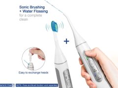 مسواک برقی با دستگاه شستشوی دهان YaFex Cordless Flosser Teeth Cleaner with Toothbrush