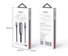 کابل Type-Cبه Hdmi یسیدو 4k مدل  Yesido HM01 Type-C To Hdmi Adapter HM01