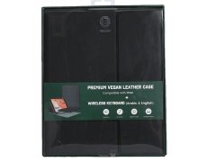 کاور کیبورددار آیپد ایر گرین Green Leather Case Wireless Keyboard iPad Air 4 10.9 2020