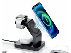 شارژر گوشی و ساعت هوشمند و ایرپاد توتو Totu 3in1 Magnetic Wireless Charging Station