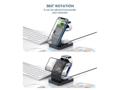 شارژر گوشی و ساعت هوشمند و ایرپاد توتو Totu 3in1 Magnetic Wireless Charging Station