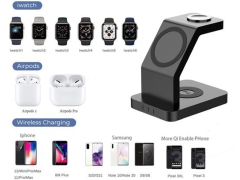 شارژر گوشی و ساعت هوشمند و ایرپاد توتو Totu 3in1 Magnetic Wireless Charging Station