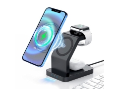 شارژر گوشی و ساعت هوشمند و ایرپاد توتو Totu 3in1 Magnetic Wireless Charging Station