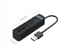هاب 3 پورت و رم ریدر اوریکو ORICO TWU32-3AST 3-Port USB3.0 HUB with Card Reader