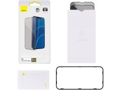 محافظ صفحه نمایش حریم شخصی دوتایی بیسوس Baseus Tempered glass 0.23mm for iPhone 13 Pro Max SGQP020501