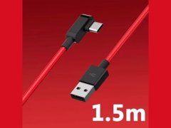 کابل شارژ و انتقال داده تایپ سی زد ام آی ZMI AL755 Gaming Elbow Data Cable Type-C to USB-A