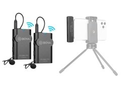 میکروفون دو نفره دیجیتال بی سیم بویا BOYA BY-WM4 PRO-K4 Wireless Omni Lavalier Microphone for iOS Devices