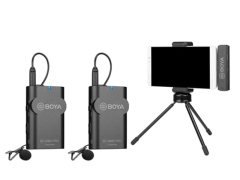 میکروفون دو نفره دیجیتال بی سیم بویا BOYA BY-WM4 PRO-K6  Wireless Omni Lavalier Microphone for USB-C Devices