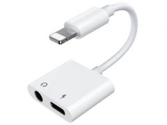 مبدل لایتنینگ به لایتنینگ و صدا جویروم Joyroom Lightning to Lightning and 3.5 mm audio Converter S-Y104
