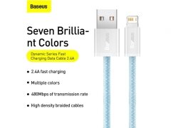 کابل لایتنینگ به یواس‌بی بیسوس Baseus Dynamic Series USB to iP 2.4A