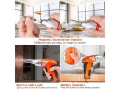 TUOYE TOOLS SET OF 45 pcs cordless screwdriver