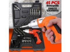 TUOYE TOOLS SET OF 45 pcs cordless screwdriver