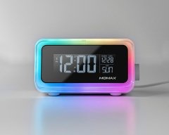 ساعت، اسپیکر و شارژر وایرلس مومکس MOMAX Q.Clock 2 Digital Clock with Wireless Charger QC2EUW