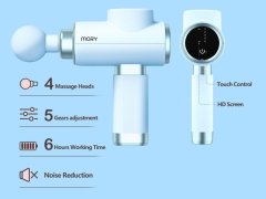 ماساژور تفنگی قابل حمل موری Mory mini massage gun percussion massage gun deep tissue vinbrating self massage