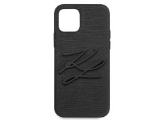 قاب چرمی آیفون 12 مینی طرح نوشته کارل برجسته CG Mobile iphone 12 mini Karl Lagerfeld