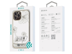 قاب شفاف گلدار آیفون 13 پرو مکس دویا Devia iphone 13 Pro Max Crystal Flora Case