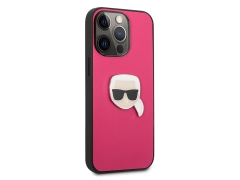 قاب چرمی آیفون 13 پرو مکس طرح کارل برجسته CG Mobile iphone 13 Pro Max Karl Lagerfeld Leather Case