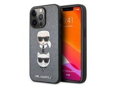 قاب چرمی آیفون 13 پرو مکس طرح کارل و گربه CG Mobile iphone 13 Pro Max Cat Karl Lagerfeld Leather Case