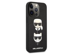 قاب چرمی آیفون 13 پرو مکس طرح کارل و گربه CG Mobile iphone 13 Pro Max Cat Karl Lagerfeld Leather Case