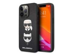 قاب چرمی آیفون 13 پرو طرح کارل و گربه CG Mobile iphone 13 Pro Cat Karl Lagerfeld Leather Case