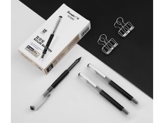 خرید خودکار 12 عددی گوانگبو Guangbo B17006D Big Capacity 0.5mm Black Ink Gel Pen
