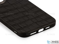 قاب چرمی آیفون 13 پرو مکس کجسا Kajsa iPhone 13 Pro Max Neo Classic Croco Pattern Leather Case