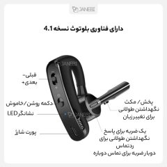 هندزفری بلوتوث تک گوش هوکو Hoco Rede business wireless earphone E15