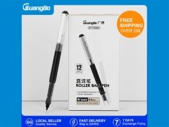 کیفیت خودکار 12 عددی گوانگبو Guangbo B17006D Big Capacity 0.5mm Black Ink Gel Pen