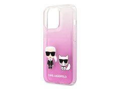 قاب محافظ شیشه ای آیفون 13 پرو طرح کارل و گربه CG Mobile iphone 13 Pro Karl Lagerfeld Case