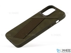قاب چرمی آیفون 13 پرو کجسا Kajsa iPhone 13 Pro Preppie Elastic Hand Grip Leather Case