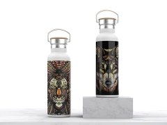 قمقمه 600 میلی لیتر گرین Green Pattetn Bottle Flask 600ml