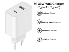 قیمت ****در حال تولید محتوا توسط لیلا جعفرزاده **** شارژر دیواری فست شارژ دو پورت شیائومی Xiaomi Mi 33W Type A + Type C Charger AD332EU