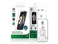 Green 3D Curved Tempered Glass For IPhone 13 Pro