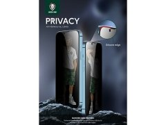 محافظ صفحه نمایش حریم شخصی آیفون 13 و 13 پرو گرین Green Lion 3D Silicone Privacy Glass Screen Protector Compatible w/ iPhone 13/ 13 Pro Max 6.7" GNI13PM3HDSIPV