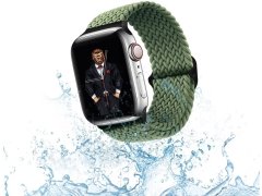 بند اپل واچ گرین مدل GREEN Braided Sololoop Adjustable Strap (42/44mm)