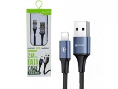 خرید کابل شارژ سریع لایتنینگ باوین Bavin Usb cable Iphone 2.4A CB201
