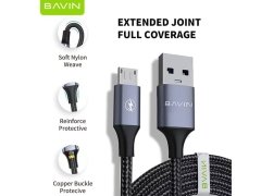 کابل شارژ سریع میکرو باوین Bavin Usb cable Micro 2.4A CB201