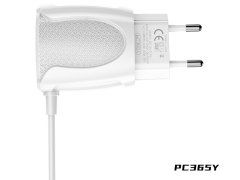خرید شارژر دیواری یواس‌بی با کابل لایتنینگ باوین BAVIN PC365Y 2.4A Dual USB Adapter Charger